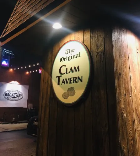 The Original Clam Tavern storefront on East Broadway Avenue
